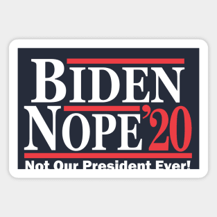 Biden Nope 2020 Magnet